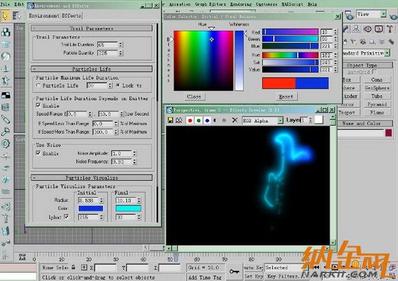 3DS MAX插件制作絢麗的拖光效果 飛特網(wǎng) 3DSMAX動畫教程（圖十）
