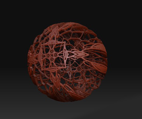 ZBrush制作鏤空效果 納金網(wǎng)